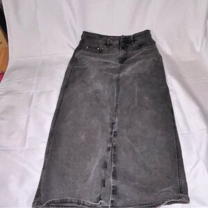 Calvin Klein Jeans Gray Midi Pencil Skirt